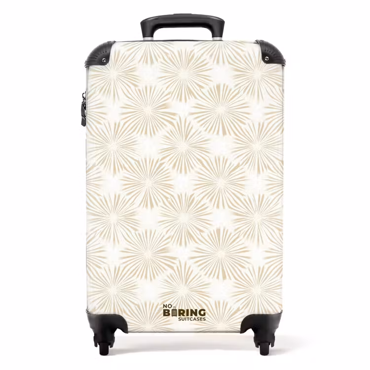 Suitcase - Abstract - Motif - Beige — 1