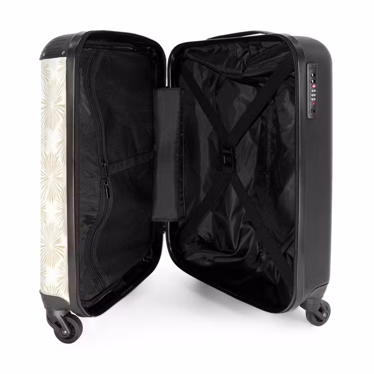 Suitcase - Abstract - Motif - Beige — 3