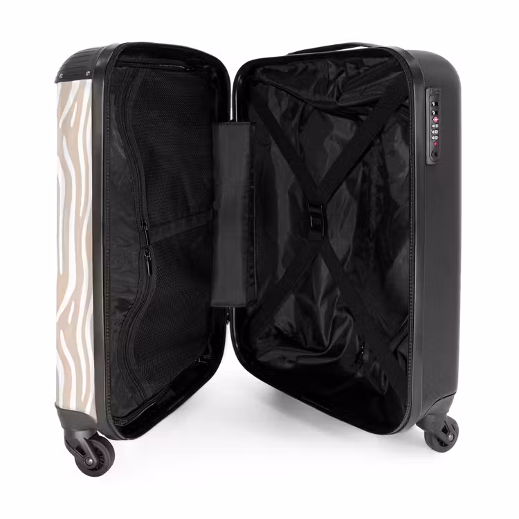 Suitcase - Abstract - Zebra - Beige — 3