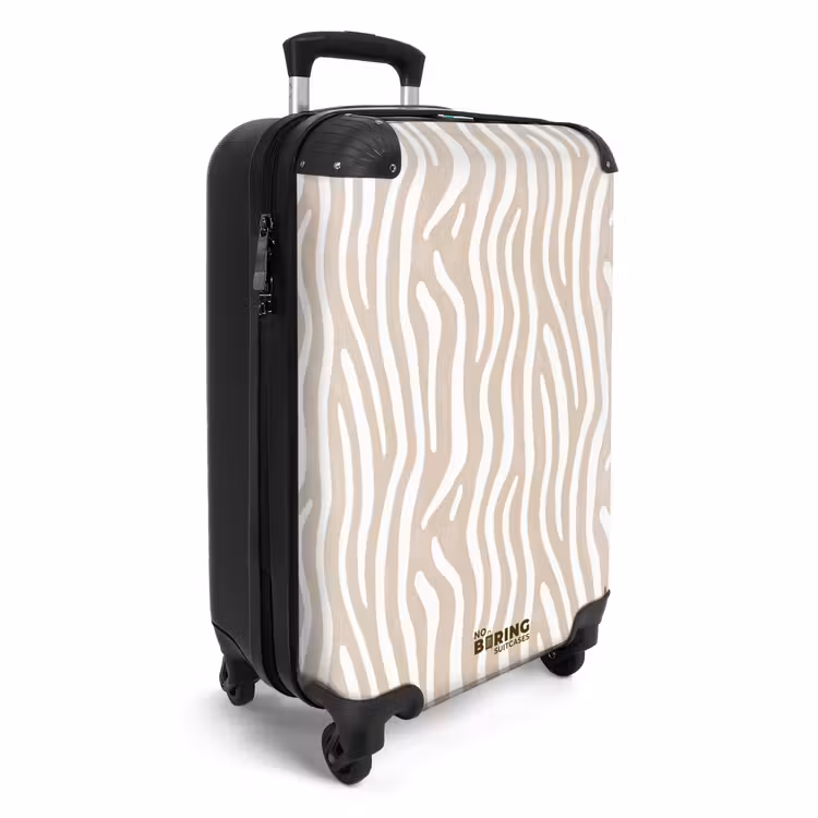 Suitcase - Abstract - Zebra - Beige — 4