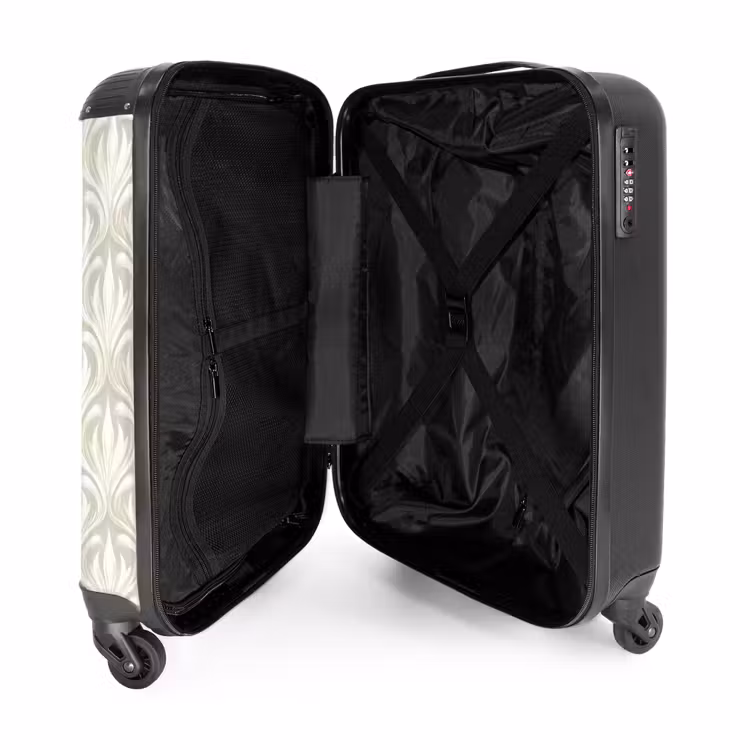 Suitcase - Baroque - Pattern - Beige — 3