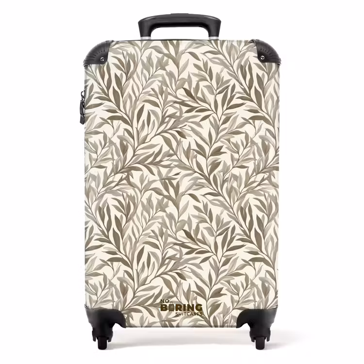 Suitcase - Branches - Botanical - Taupe — 1