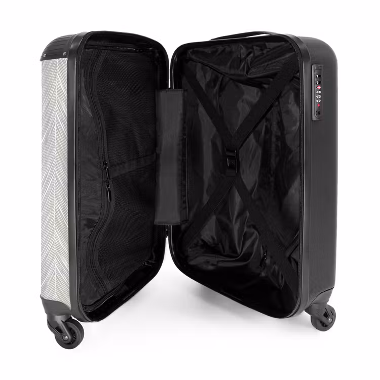 Suitcase - Classic - Herringbone - Gray — 3