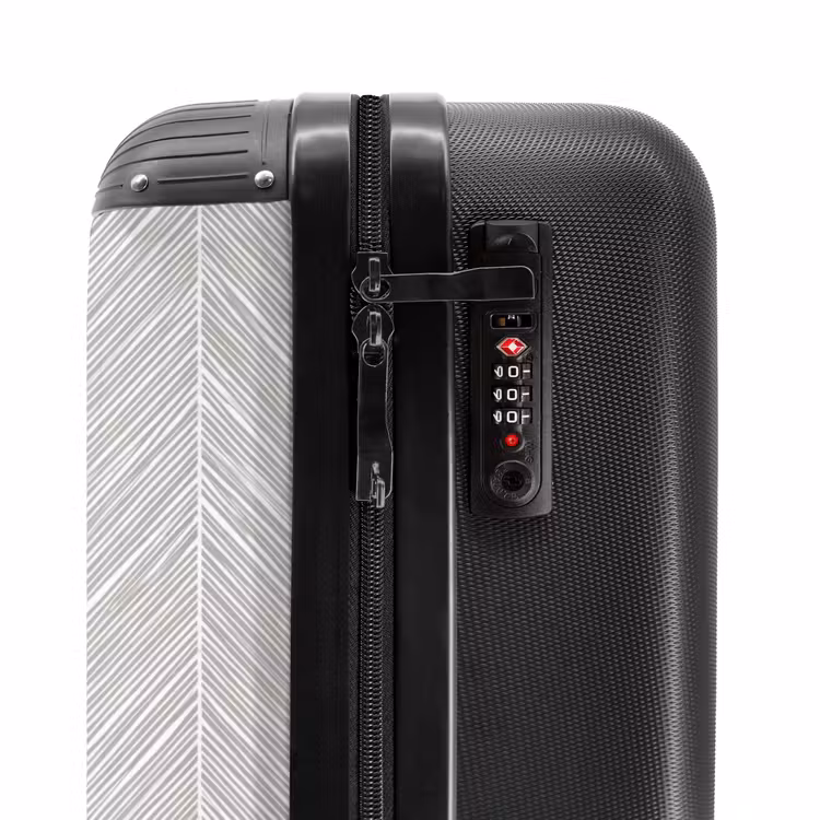Suitcase - Classic - Herringbone - Gray — 5