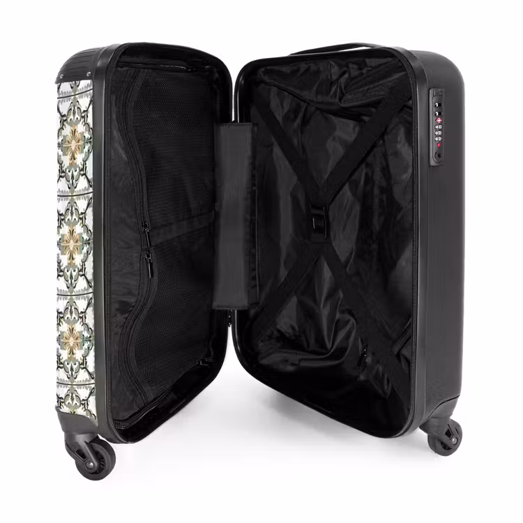 Suitcase - Floral - Weathered - Colorful — 3