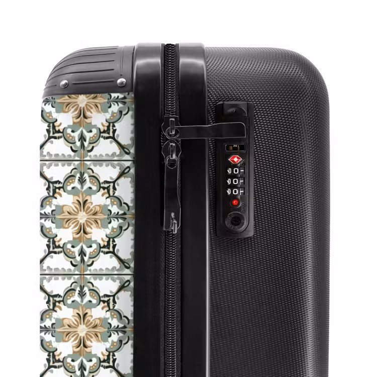 Suitcase - Floral - Weathered - Colorful — 5
