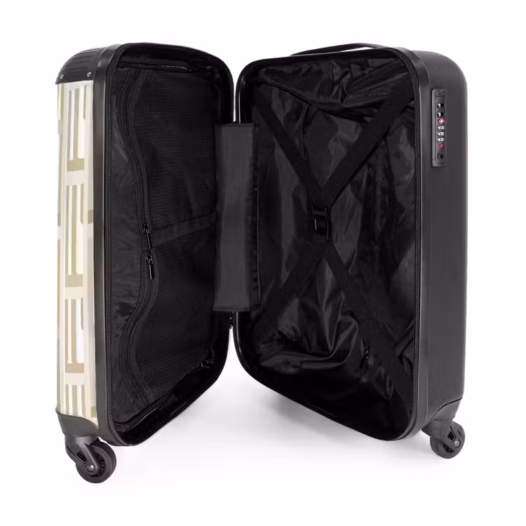 Suitcase - Modern - Geometric - Beige — 3