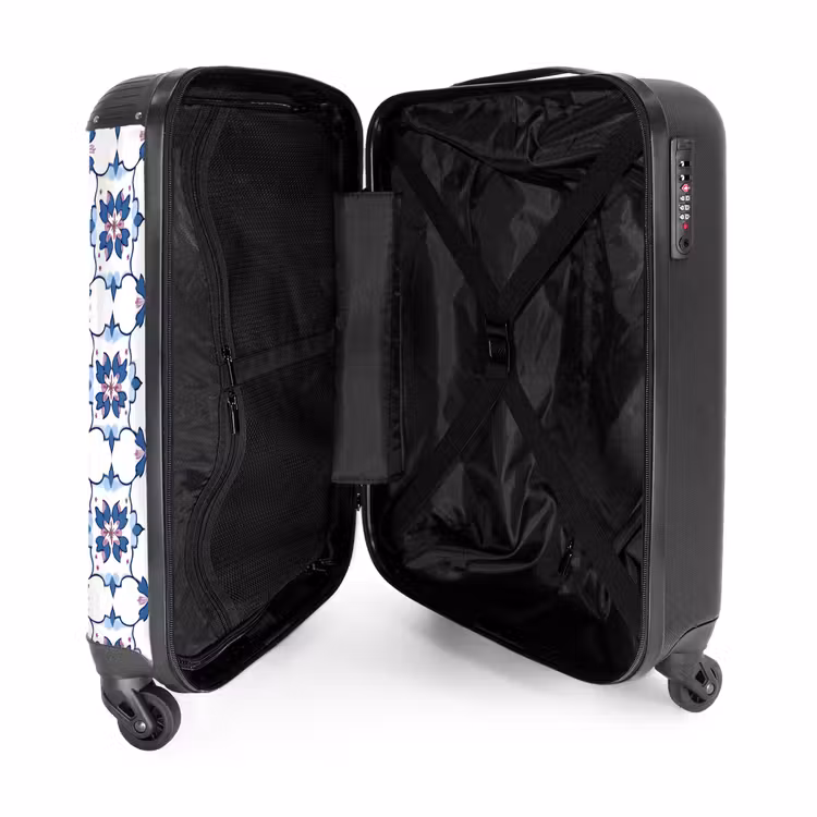 Suitcase - Modern - Pattern - Blue - Pink — 3