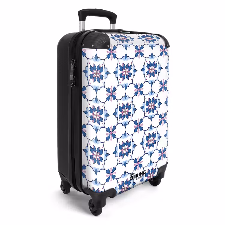 Suitcase - Modern - Pattern - Blue - Pink — 4