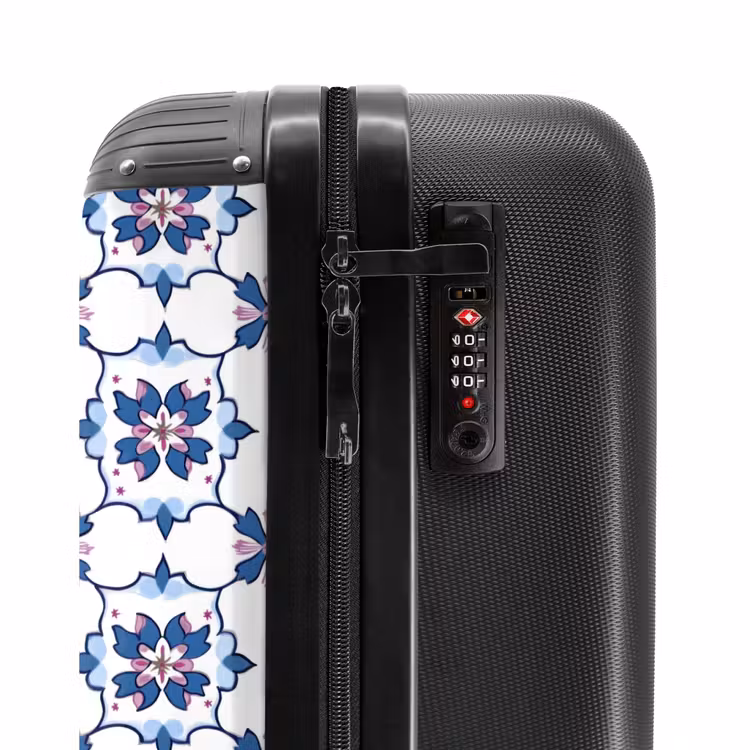 Suitcase - Modern - Pattern - Blue - Pink — 5