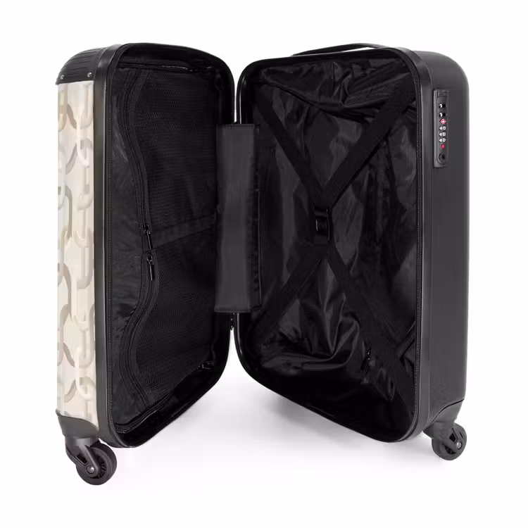 Suitcase - Motif - Abstract - Beige — 3