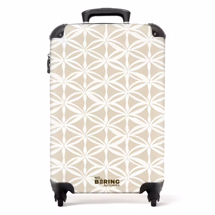 Suitcase - Motif - Modern - Beige — 1