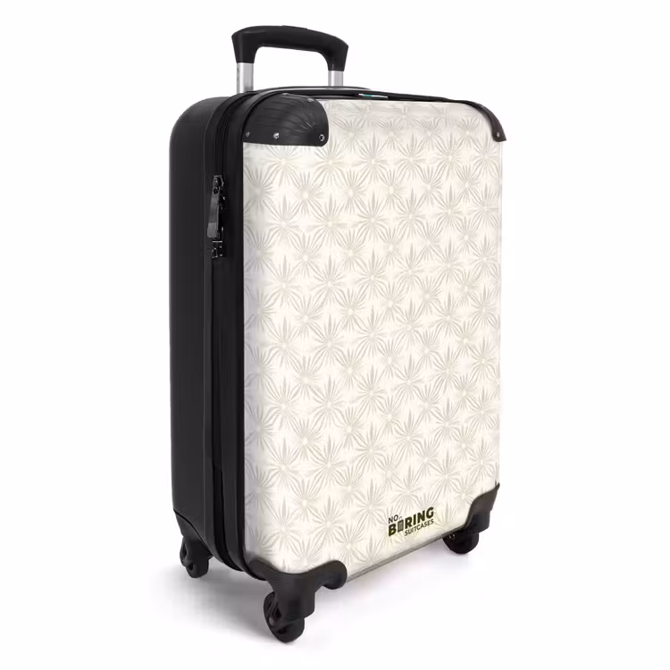 Suitcase - Pattern - Flowers - Beige — 4