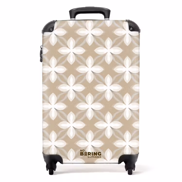 Suitcase - Pattern - Symmetrical - Beige — 1
