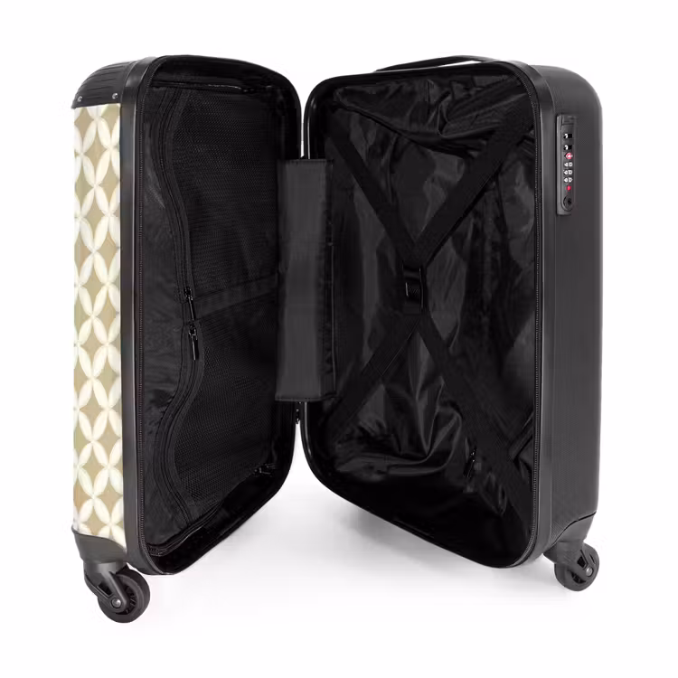 Suitcase - Symmetrical - Motif - Beige — 3