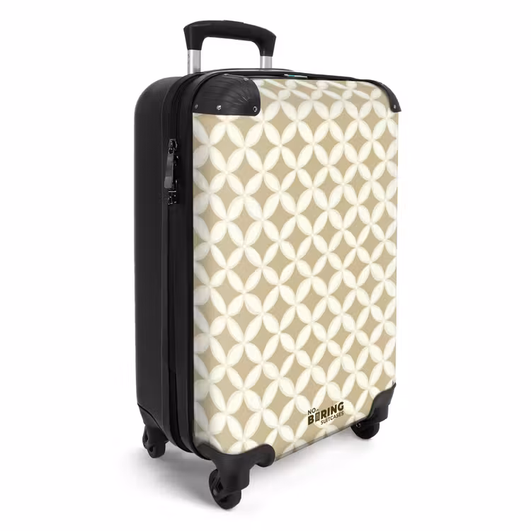 Suitcase - Symmetrical - Motif - Beige — 4