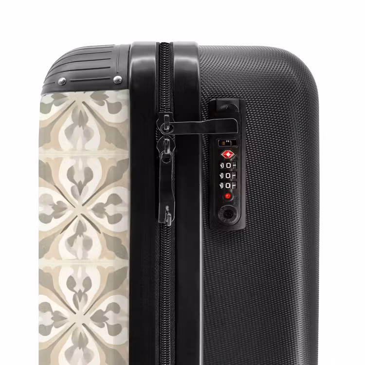 Suitcase - Tile - Motif - Beige — 5