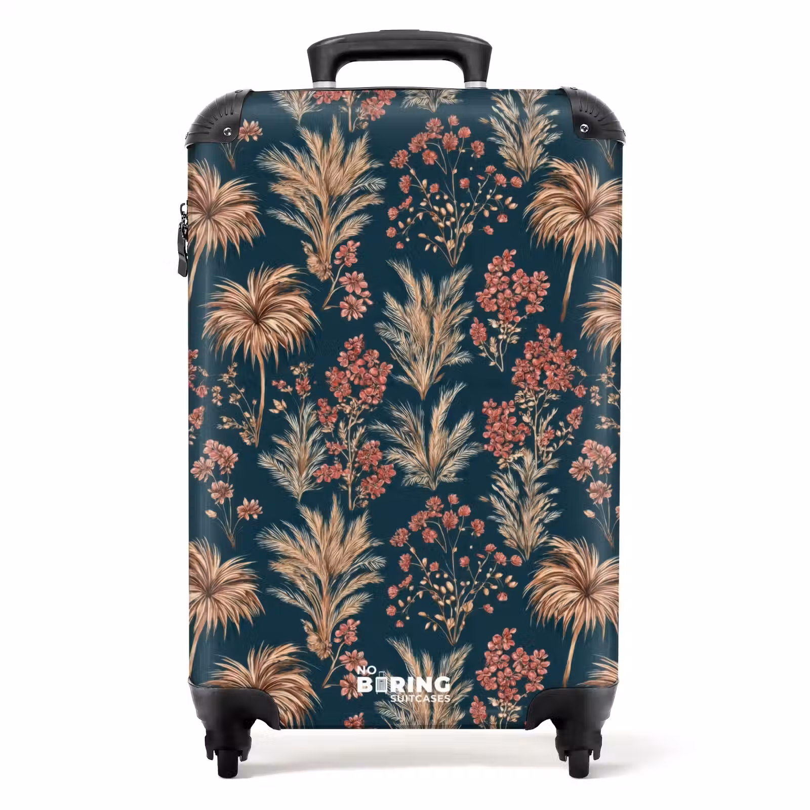 Suitcase - Botanical - Pattern - Blue — 1