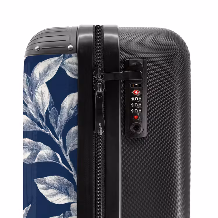 Suitcase - Botanical - Pattern - Blue — 5