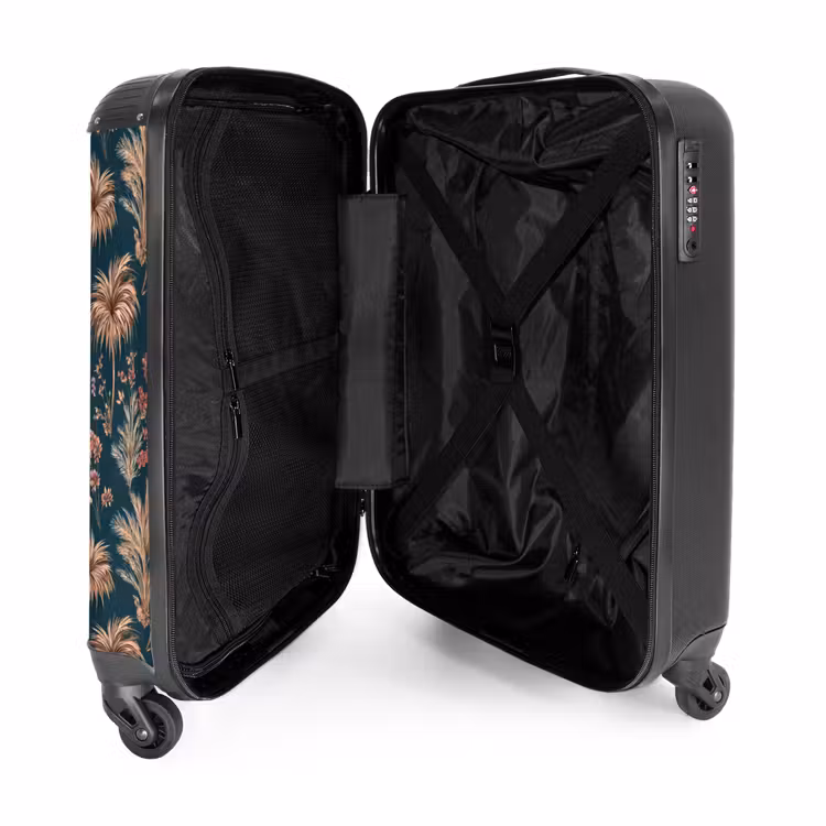 Suitcase - Botanical - Pattern - Blue — 3