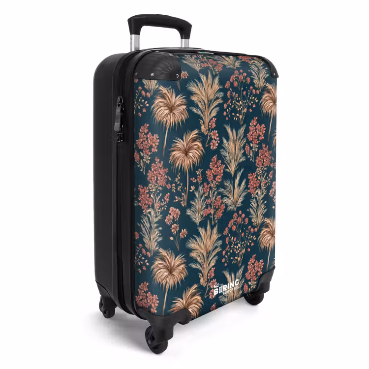 Suitcase - Botanical - Pattern - Blue — 4