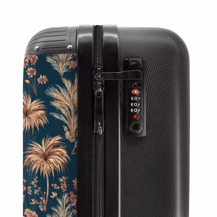 Suitcase - Botanical - Pattern - Blue — 5