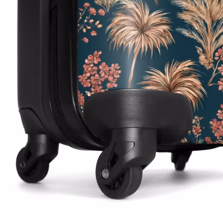 Suitcase - Botanical - Pattern - Blue — 6