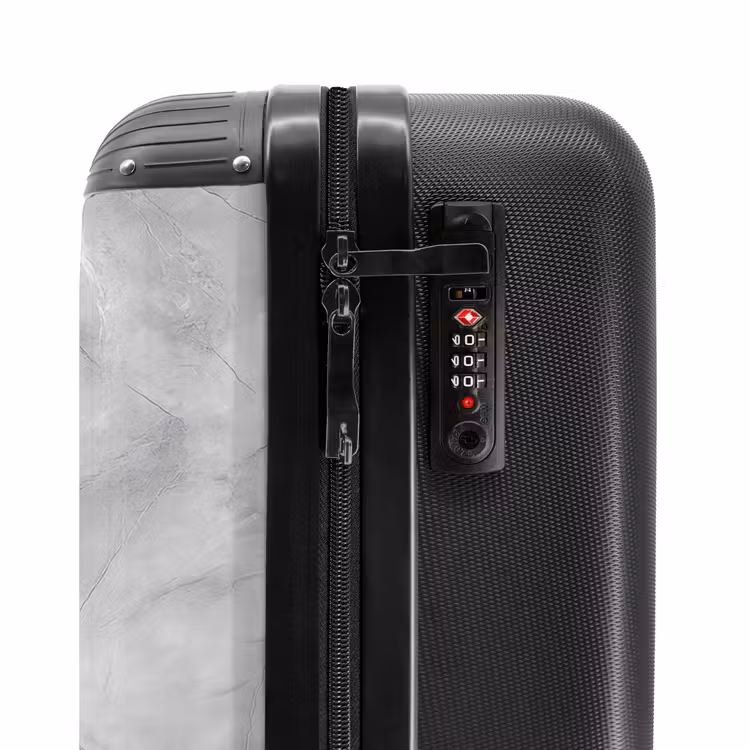 Suitcase - Gray - Marble - Matte — 5