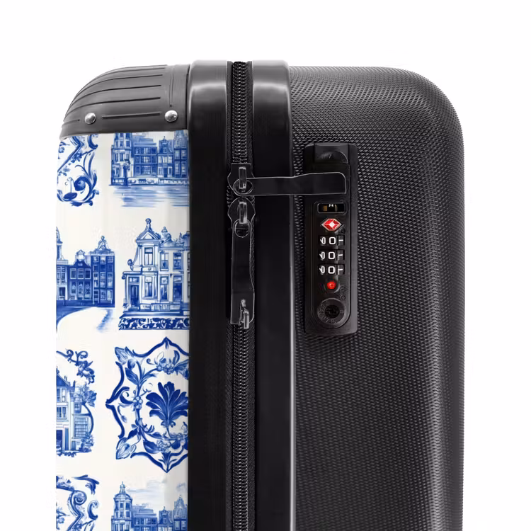 Suitcase - Houses - Ships - Blue — 5