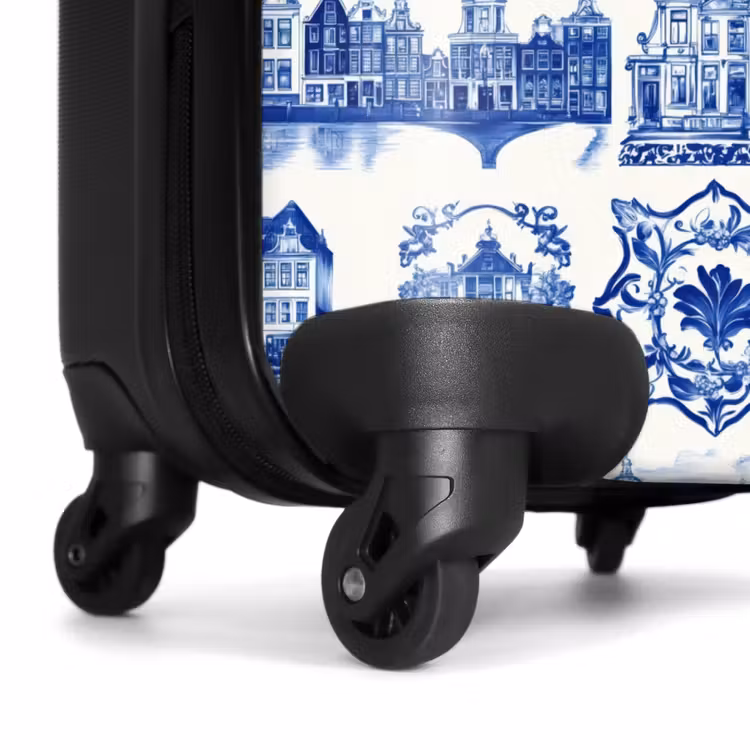 Suitcase - Houses - Ships - Blue — 6