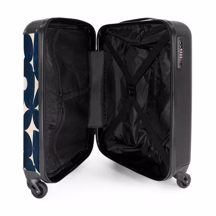 Suitcase - Modern - Geometric - Blue — 3
