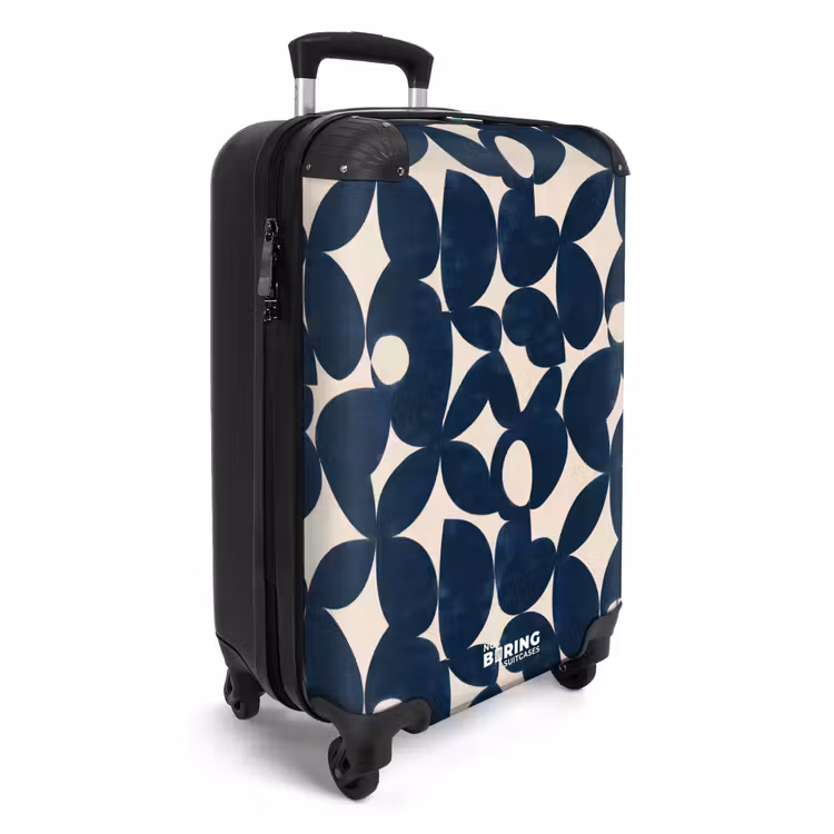 Suitcase - Modern - Geometric - Blue — 4