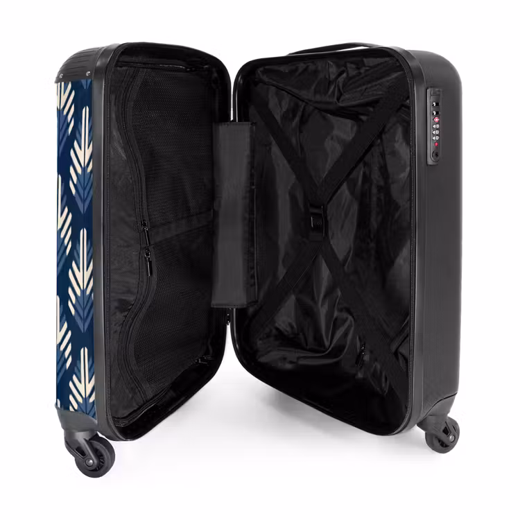 Suitcase - Modern - Pattern - Blue — 3