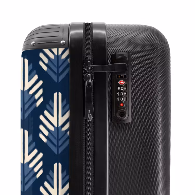 Suitcase - Modern - Pattern - Blue — 5