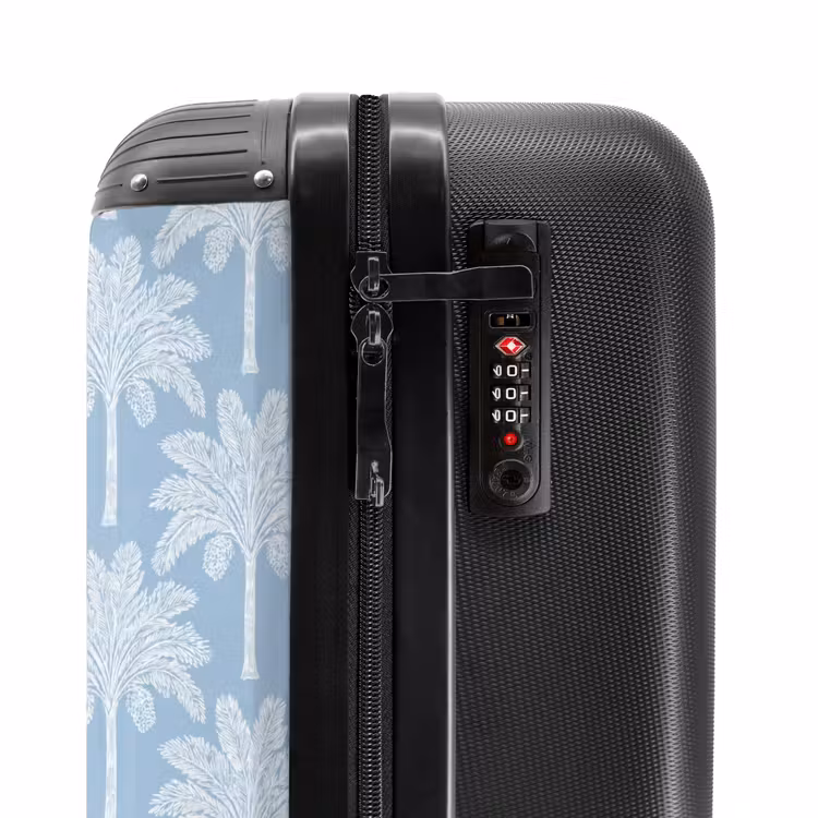 Suitcase - Palm Tree - Modern - Blue — 5