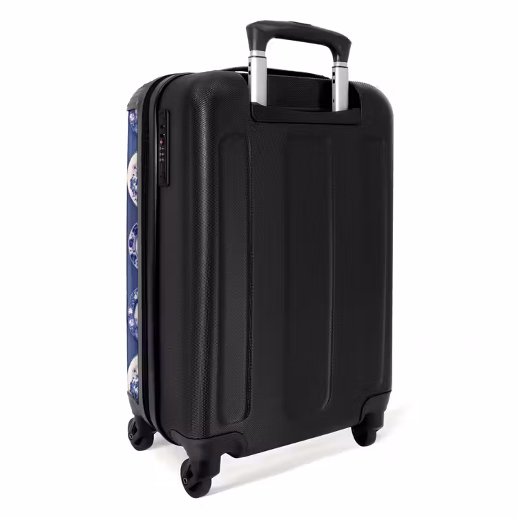Suitcase - Plates - Floral - Blue — 2