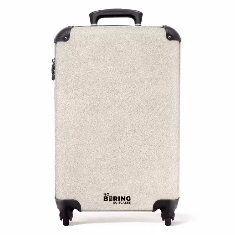 Suitcase - Sand-colored - Modern - Smooth — 1