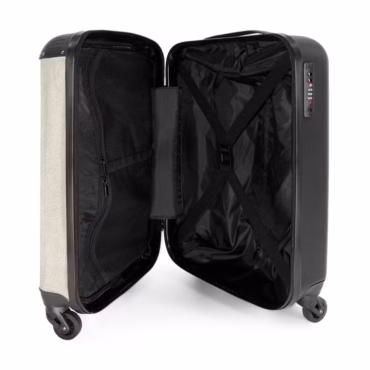 Suitcase - Sand-colored - Modern - Smooth — 3