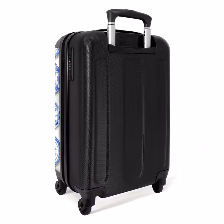 Suitcase - Signs - Flowers - Pattern - Blue — 2