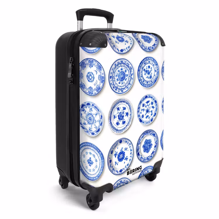 Suitcase - Signs - Flowers - Pattern - Blue — 4