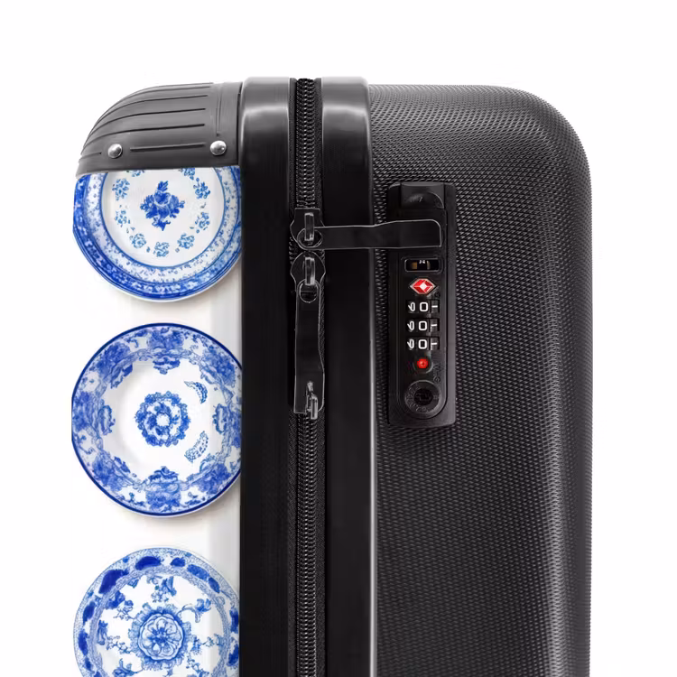 Suitcase - Signs - Flowers - Pattern - Blue — 5