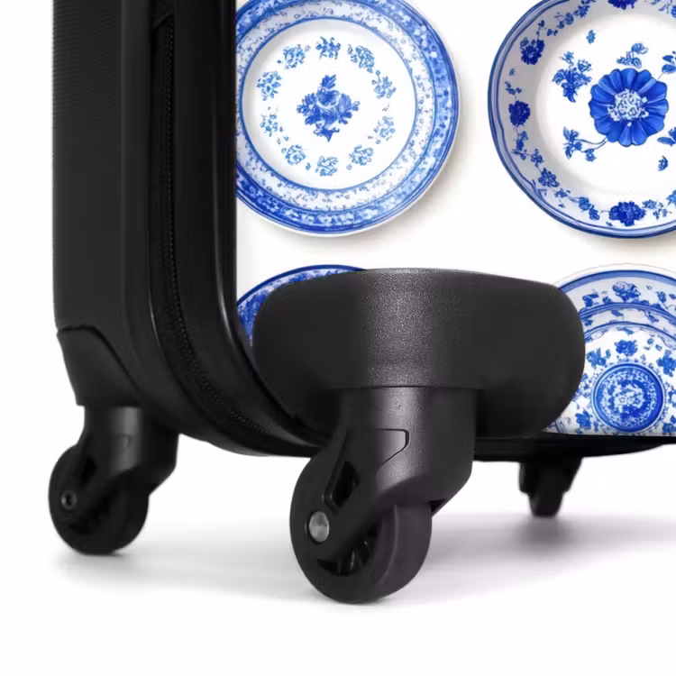 Suitcase - Signs - Flowers - Pattern - Blue — 6