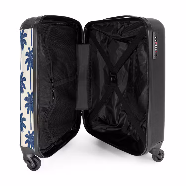 Suitcase - Symmetrical - Palm - Blue — 3