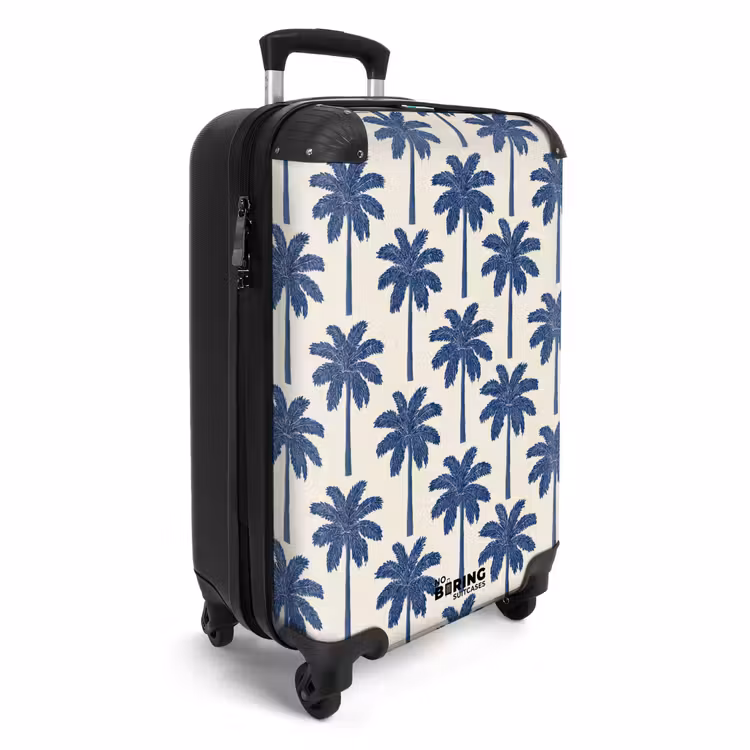 Suitcase - Symmetrical - Palm - Blue — 4