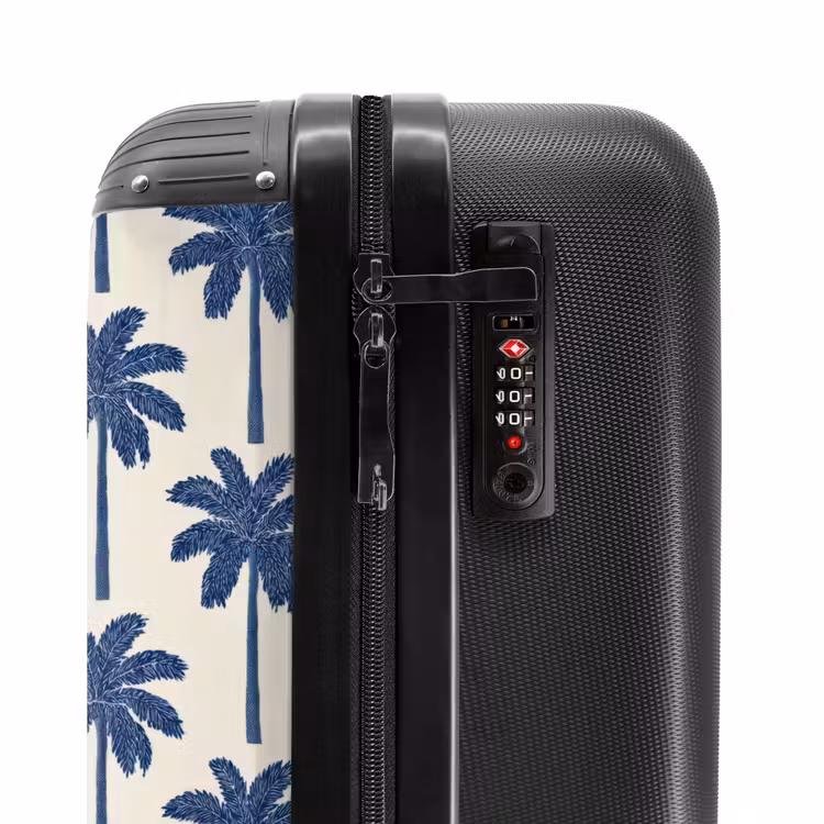 Suitcase - Symmetrical - Palm - Blue — 5