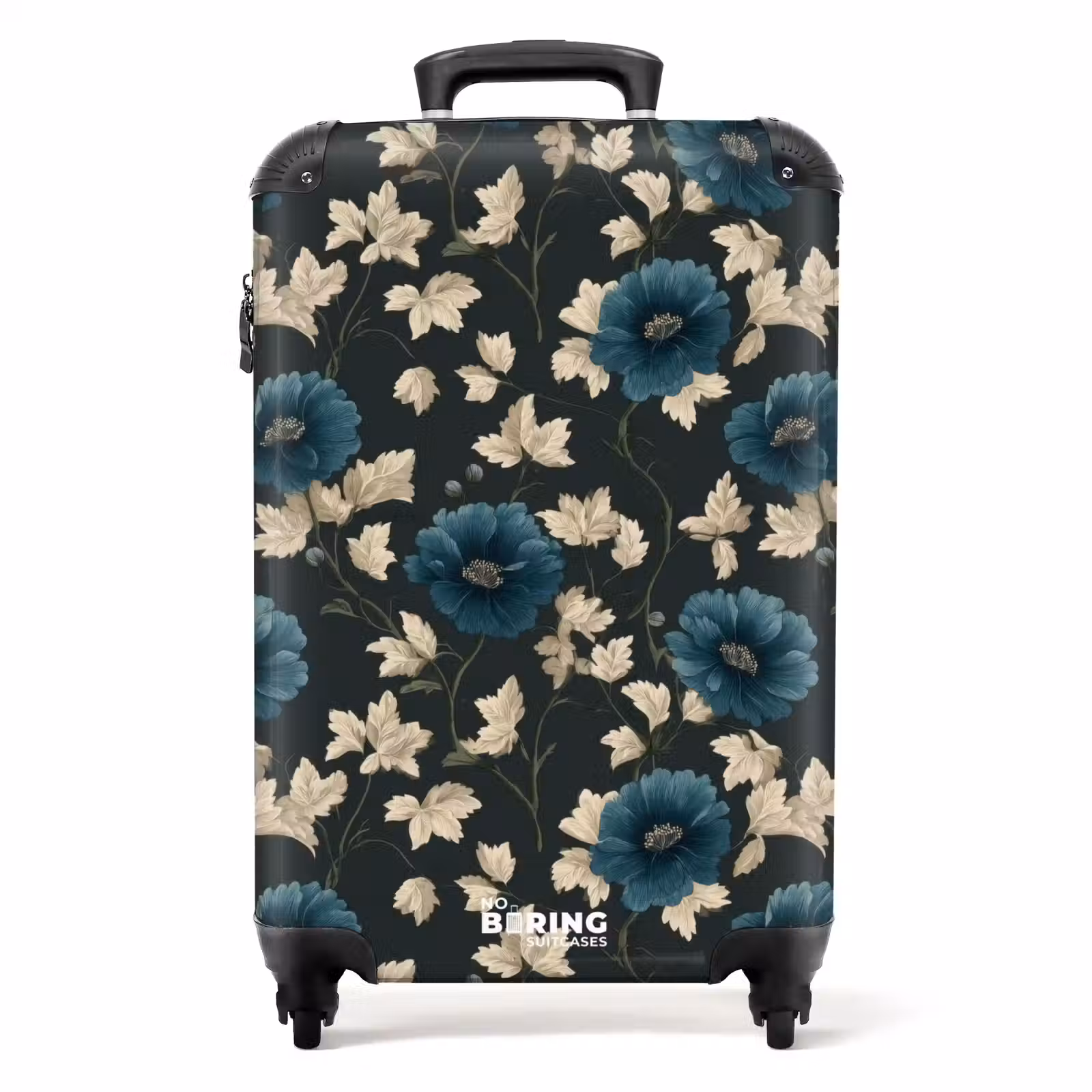 Suitcase - Botanical - Flowers - Blue — 1