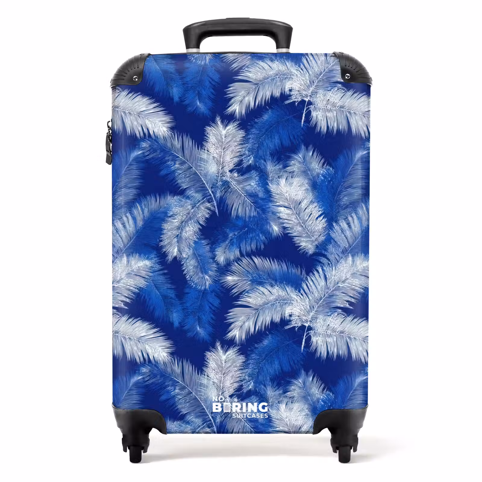 Suitcase - Palm leaf - Pattern - Blue — 1