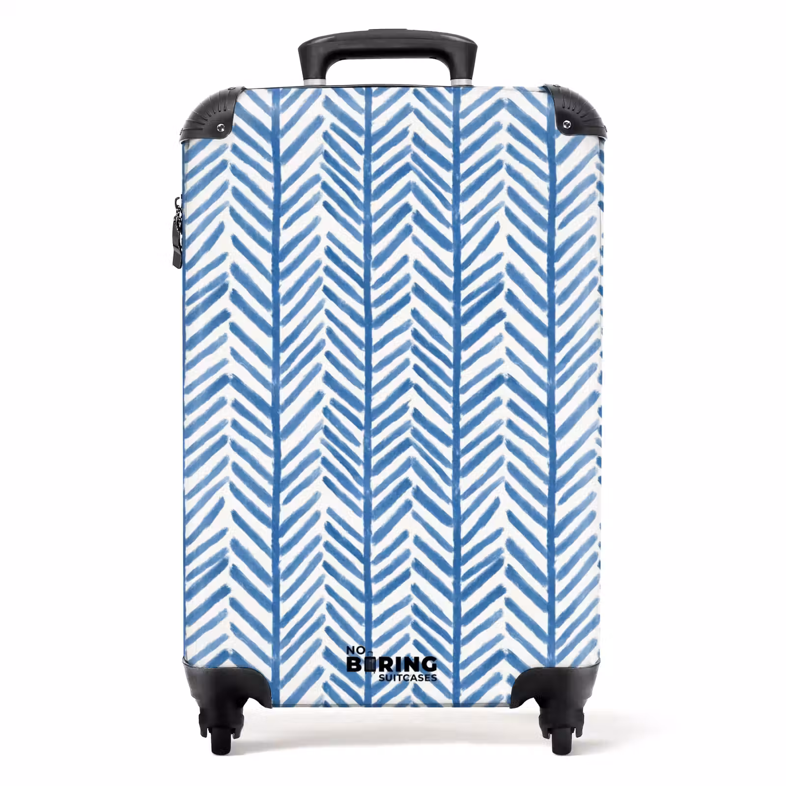 Suitcase - Pattern - Stripe - Blue — 1
