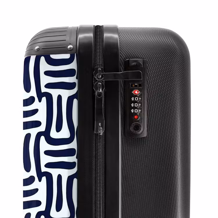 Suitcase - Abstract - Modern - Blue — 5