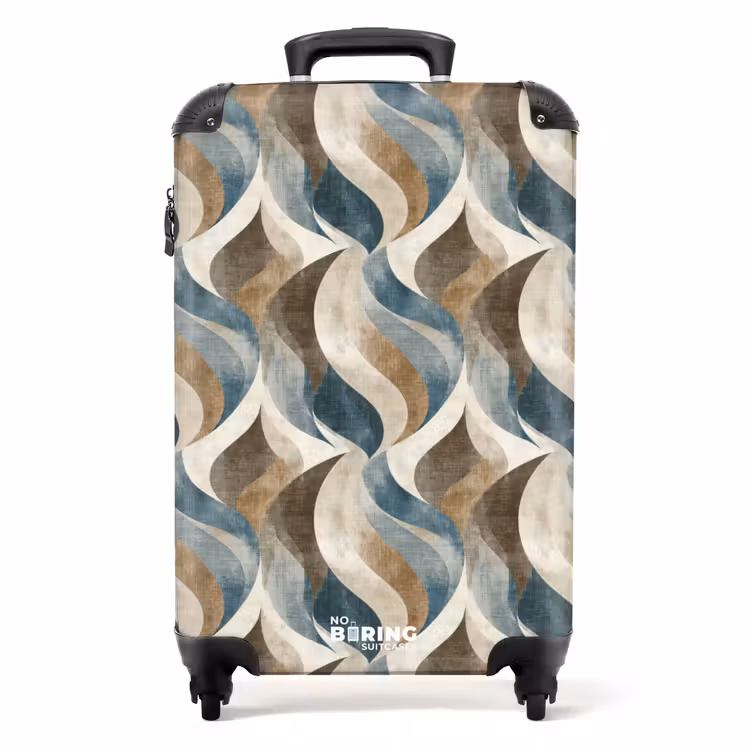 Suitcase - Abstract - Waves - Colorful — 1